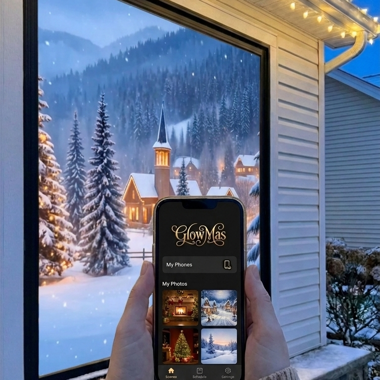 GlowMas™ Smart Window Projector